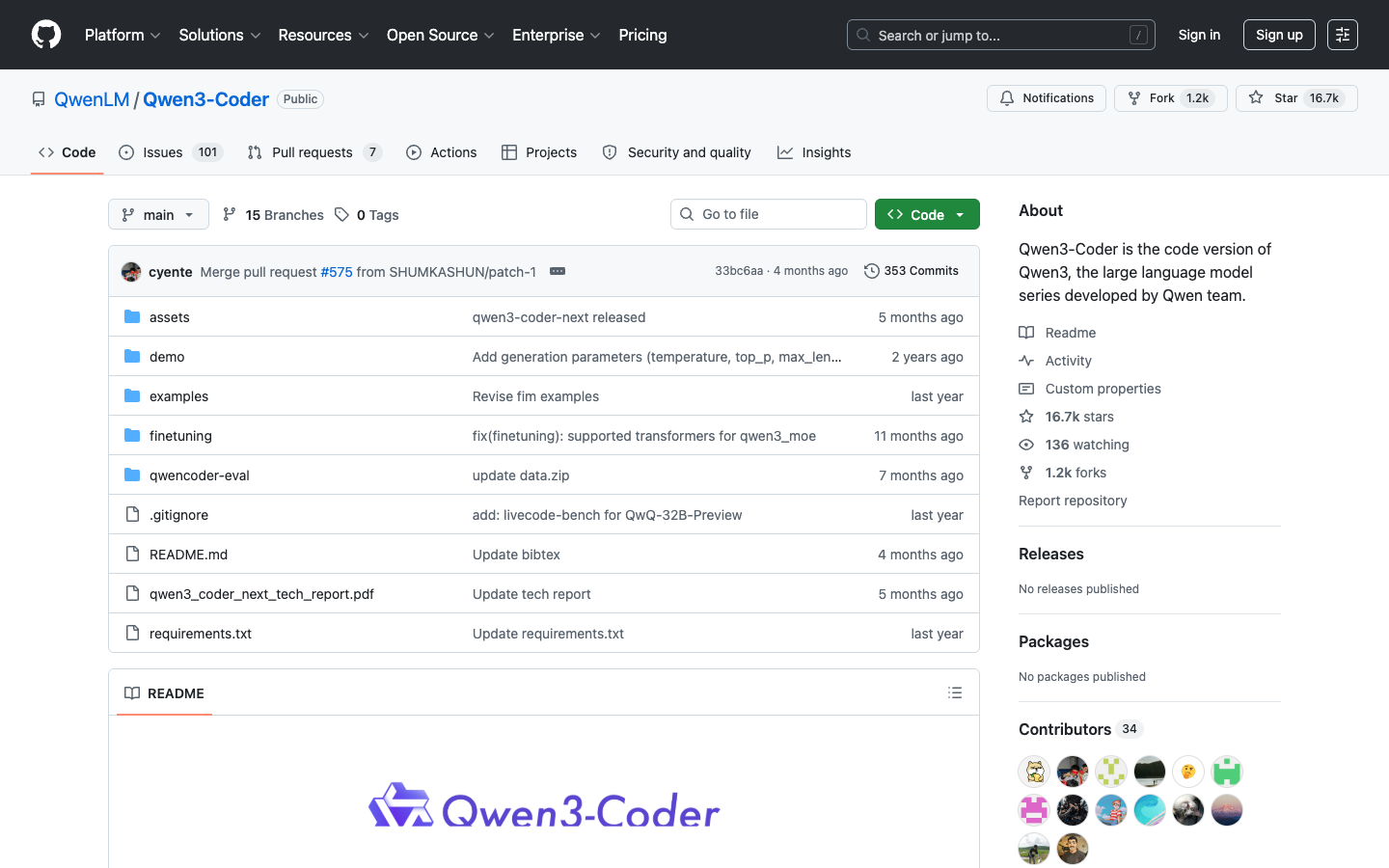 Karta modelu Qwen3-Coder-Next z parametrami architektury MoE